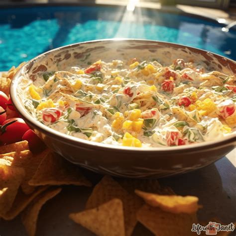 skinny poolside dip recipe|spicy veggie dip.